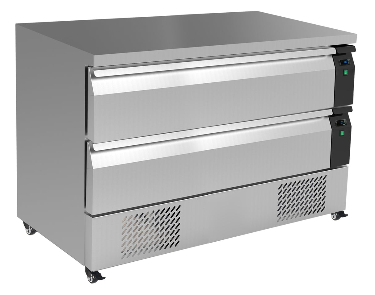 Koel/Vrieswerkbank | 265L | 2 Lade | +1°C/+4°C | -18°C/-21°C | Geforceerd | 1230x700x840(h)mm