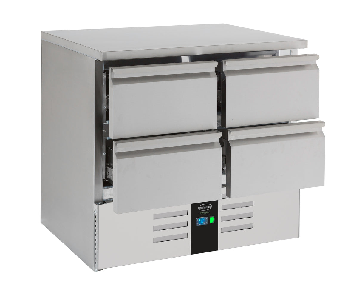 Koelwerkbank | ENERGY LINE | 257L | 4 Laden | +2°C/+8°C | Geforceerd | 900x700x875(h)mm