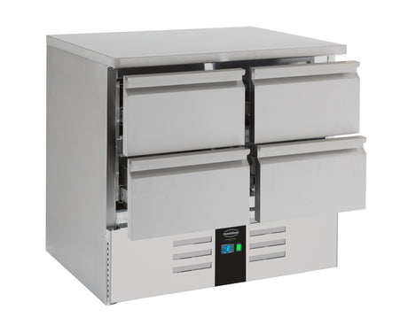 Koelwerkbank | ENERGY LINE | 257L | 4 Laden | +2°C/+8°C | Geforceerd | 900x700x875(h)mm