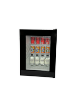 Minibarkoeling | Zwart | 40L | 1 Glasdeur | +12°C/+18°C | 405x443x545(h)mm