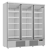 Glasdeur Koelkast Wit | 1530L | 3 Glasdeuren | 0°C/+10°C | Geforceerd | 1880x710x1997(h)mm