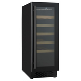 Wijnkoelkast 50L Glasdeur | 20 flessen | Zwart | +5°C/+20°C | Geforceerd | 295x570x820(h)mm