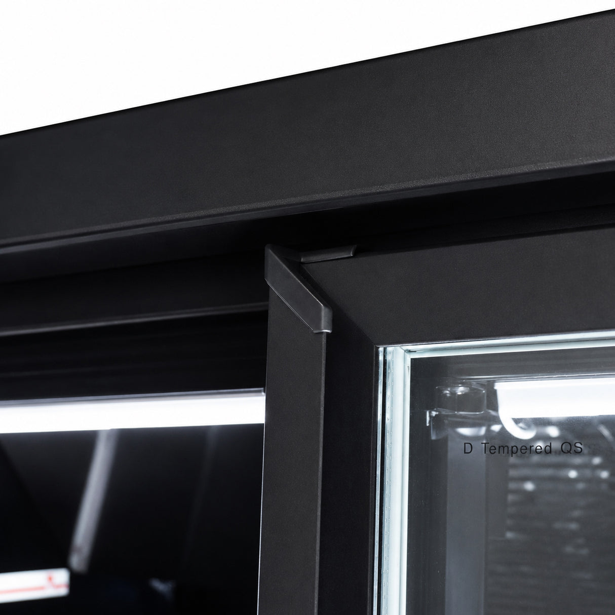 Glasdeur Vrieskast Zwart | 2120L | 4 Deuren | -18°C/-22°C | Geforceerd | 2550x775x2090(h)mm