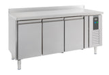 Koelwerkbank | Opstaande Rand | 465L | 3 Deuren (1/1 GN) | +2°C/+8°C | Geforceerd | 1795x700x850/950(h)mm