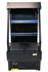 Wandkoeling zwart | +1°C/+7°C | Geforceerd | Open | Intern Nachtgordijn | 660x710x1470(h)mm