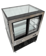 Koelvitrine | 270L | Zwart/RVS | +2°C/+8°C | 3 Schappen | 915x675x1210(h)mm