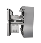 Koelkast | Energiezuinig | 101L | RVS | +2°C/+8°C | Geforceerd | 2 Laden | 600x605x810(h)mm