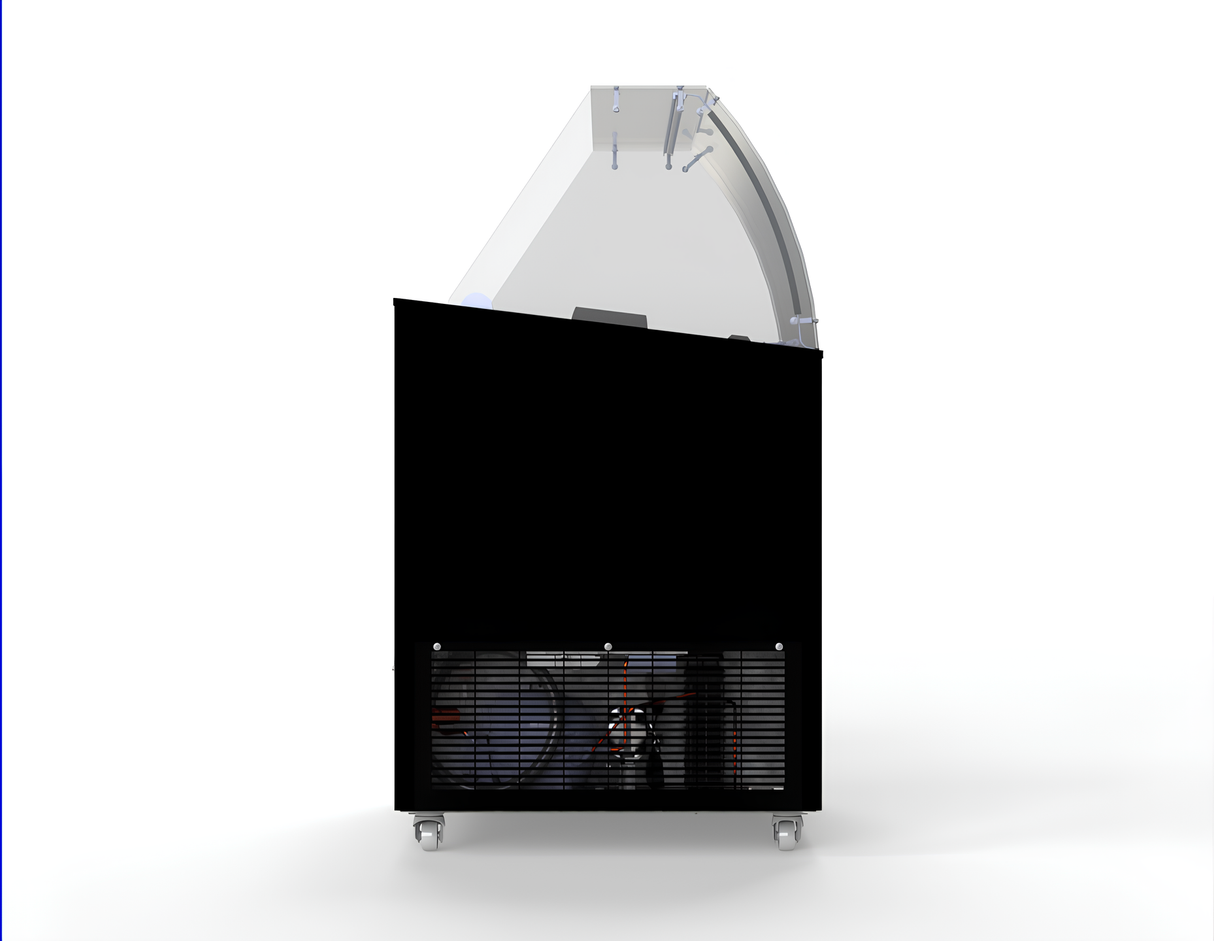 Schepijsvitrine CORSICA | Energiezuinig | 231L | 6x 5L | -14°C/-24°C | Statisch | Gekoelde Reserve | 909x644x1229(h)mm