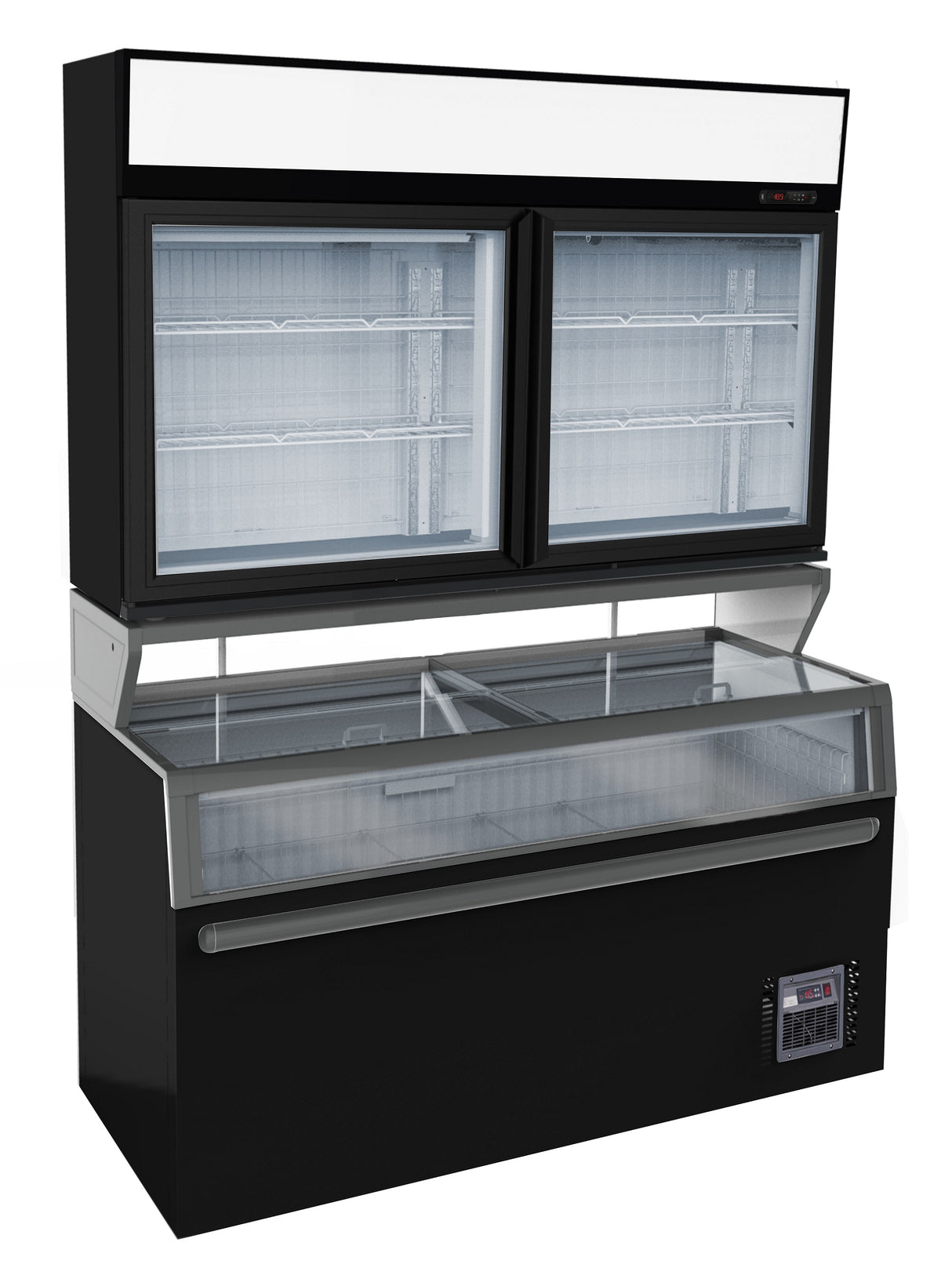 Wandvriezer | Zwart | -18°C/-22°C | 1454x890x2102(h)mm