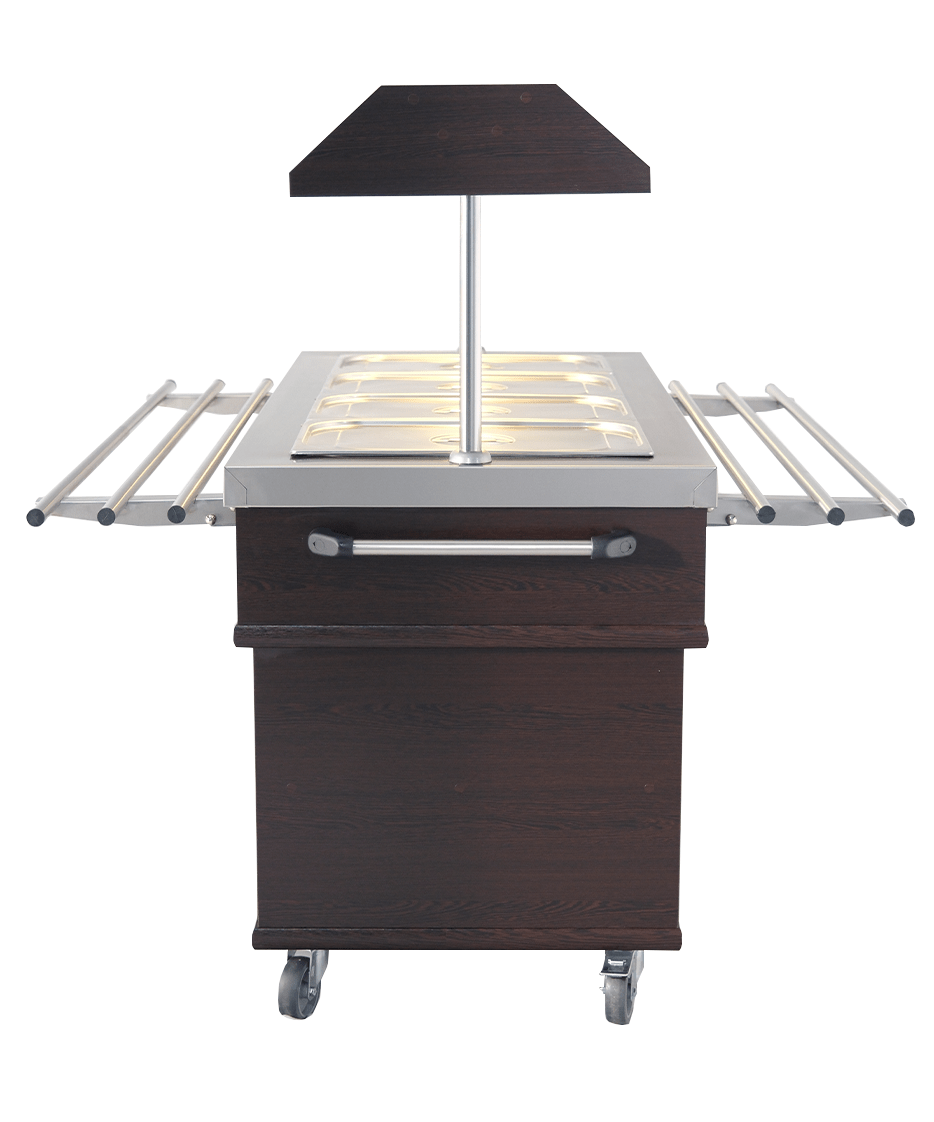 Gekoeld Buffet | 4x 1/1 GN | +4°C/+8°C | Statisch | Verlichte Kap | 1500x700x1400(h)mm