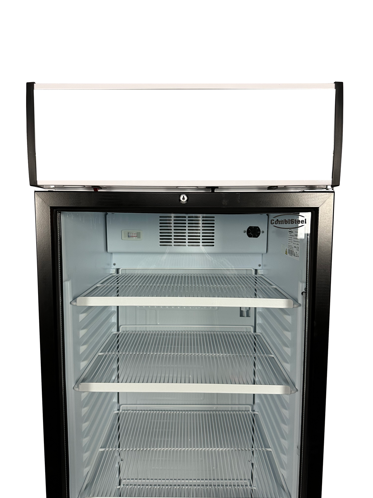 Drankenkoeling Wit | 382L | Glasdeur | +4°C/+10°C | Statisch + Ventilator | 595x650x2000(h)mm