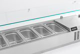 Opzetkoelvitrine | 8x1/4 GN | 1800x335x435(h)mm