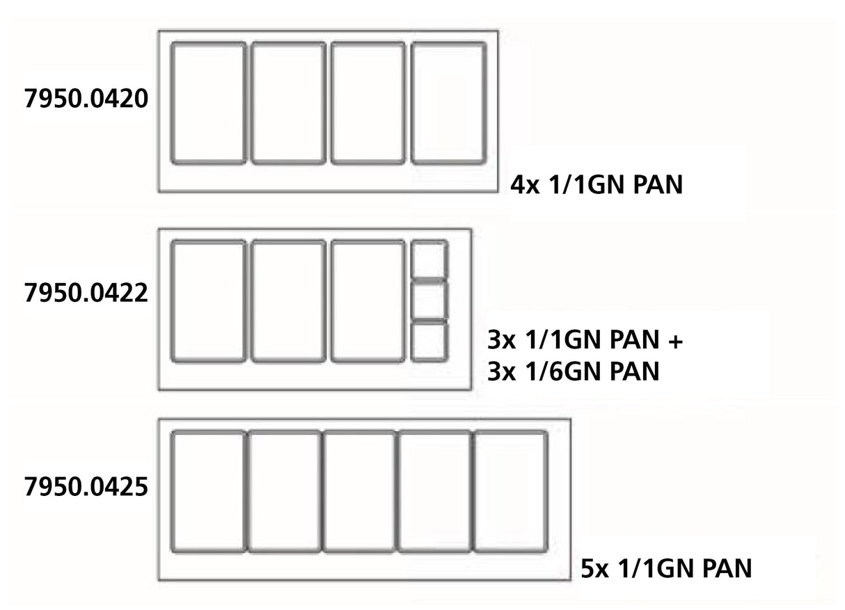 Gekoeld saladette | 5x 1/1 GN | +2°C/+8°C | Geforceerd | 1795x700x1365(h)mm
