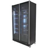 Glasdeuren Koelkast Zwart | 758L | 0°C/+10°C | Geforceerd | 1100x600x1980(h)mm