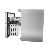 Koelkast | Energiezuinig | 101L | RVS | +2°C/+8°C | Geforceerd | 2 Laden | 600x605x810(h)mm