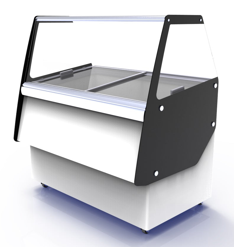 Schepijsvitrine | CUBA | Energiezuinig | 540L | 13x 5L | -14°C/-24°C | Statisch | 1664x842x1285(h)mm