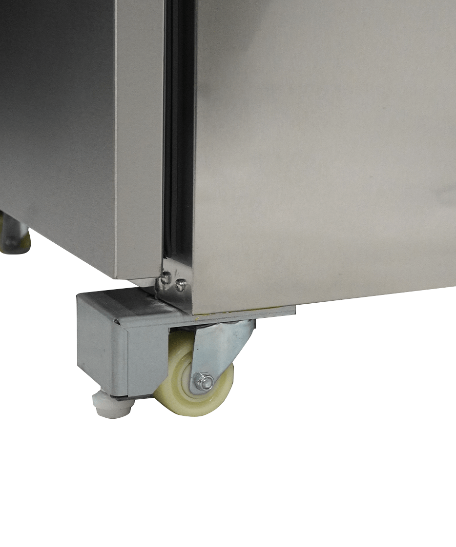 Koel-/Vrieskast | 185L | RVS | -18°C/-21°C & +1°C/+4°C | Geforceerd | 2 Laden (GN) | 705x785x850(h)mm
