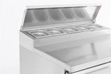 Gekoeld saladette | 5x 1/6 GN | +2°C/+8°C | Statisch met ventilator | 900x700x870(h)mm