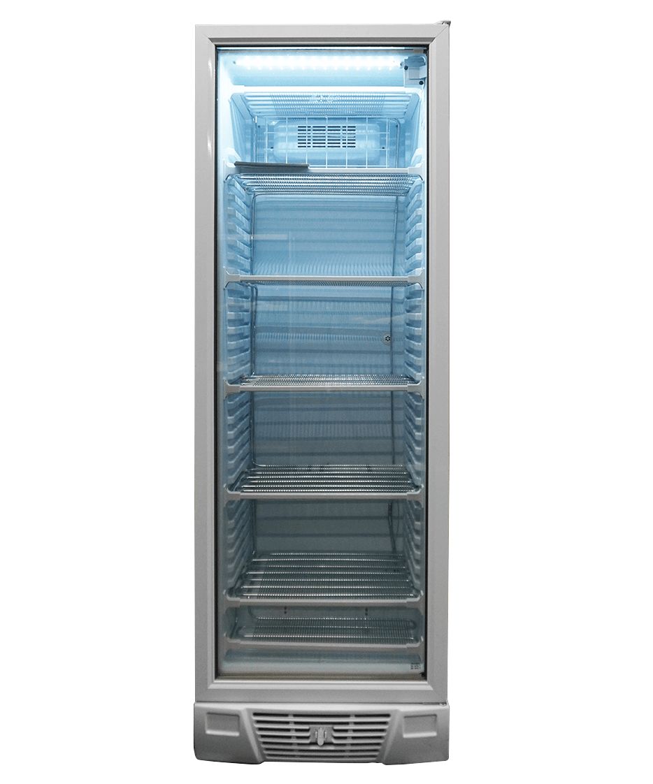 Glasdeur Vrieskast | Wit | 382L | 1 Deur | -18°C/-24°C | Statisch | 640x670x1875(h)mm