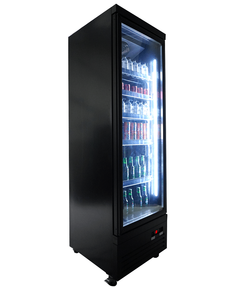 Glasdeur Koelkast | 500L | Zwart | 0°C/+10°C | Geforceerd | 620x705x2050(h)mm