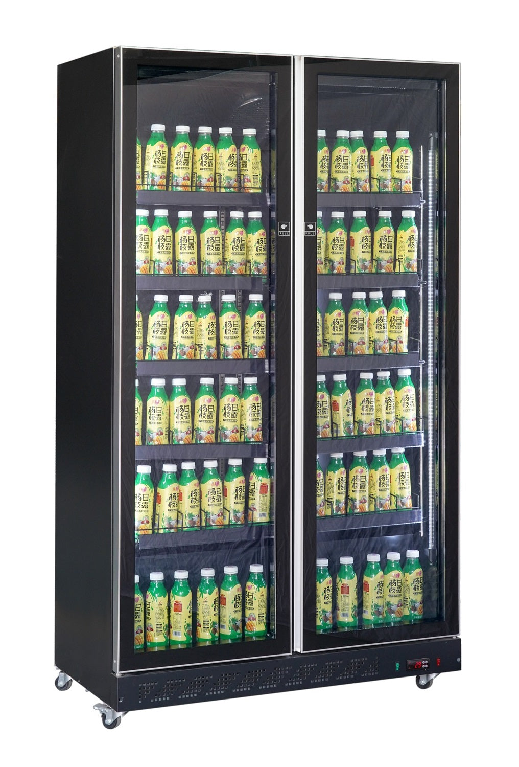 Glasdeuren Koelkast Zwart | 758L | 0°C/+10°C | Geforceerd | 1100x600x1980(h)mm