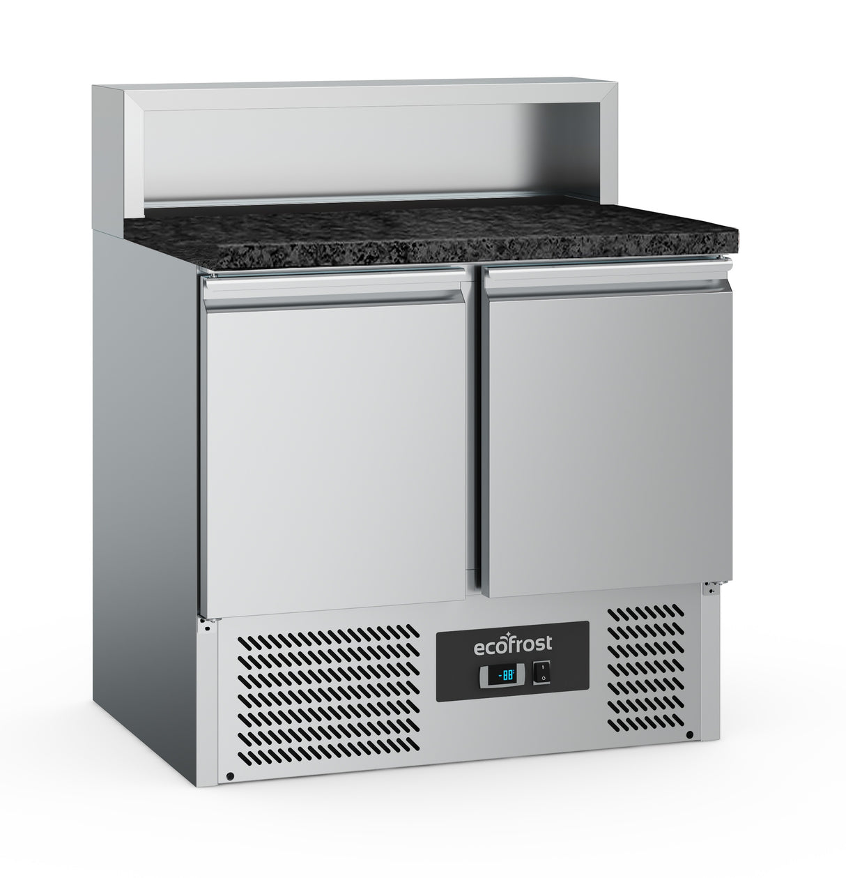 Pizzawerkbank | 230L | 2 Deuren | Boven 5x 1/6 GN | +2°C/+8°C | Statisch met Ventilator | 900x700x1075(h)mm