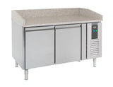 Pizzawerkbank | 390L | 2 Deuren | +2°C/+8°C | Geforceerd | 1510x800x1000(h)mm