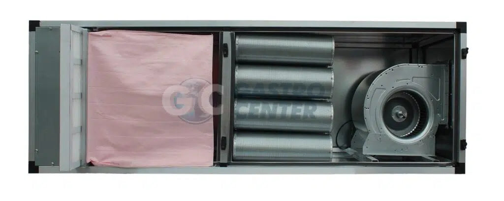 Geurfilterkast | 4250 m3/h | 230v | 16 carbon filters met voorfilters